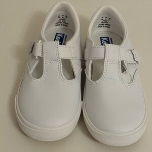 Keds Brand New Daphne Leather T-Strap Mary Jane Style Sneaker, White Size 11